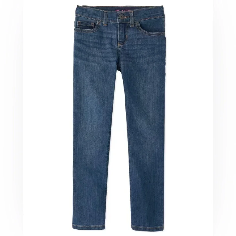 Childrens Place New‎ Girls Size 10 Reg Basic Skinny Jeans Medium Lara Wash